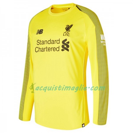 Divisa di Calcio Liverpool Portiere Prima 2018/2019 Manica Lunga